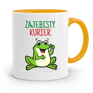 Kubek Żółty Dla Kuriera Żajebisty Kurier Prezent