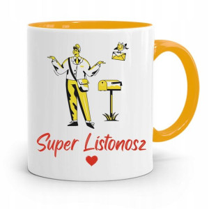 Kubek Żółty Dla Listonosza Super Listonosz Prezent