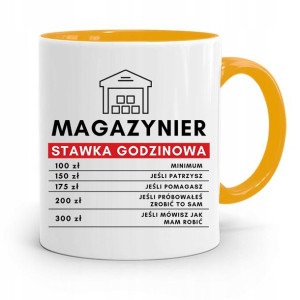 Kubek Żółty Dla Magazyniera Stawka Godzinowa