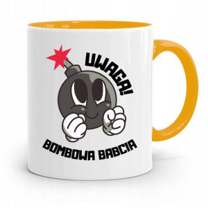 Kubek Żółty Dzień Babci Uwaga Bombow Babcia