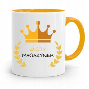 Kubek Żółty Dla Magazyniera Złoty Magazynier
