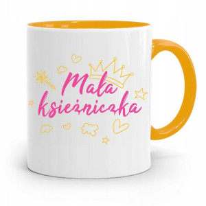 Kubek Żółty Dzień Dziecka Córki Mała Księżniczka