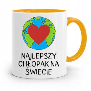 Kubek Zółty Dla Najlepszego Chłopaka Na Świecie