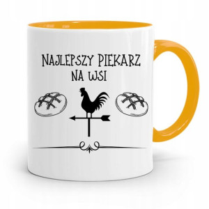 Kubek Żółty Dla Piekarza Najlepszy Piekarz Na Wsi