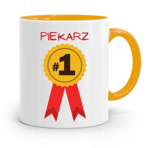 Kubek Żółty Dla Piekarza Piekarz Numer Jeden