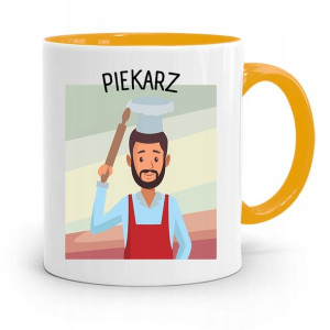 Kubek Żółty Dla Piekarza Piekarz Prezent