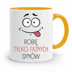 Kubek Żółty Dzień Ojca Dla Taty Robie Synów