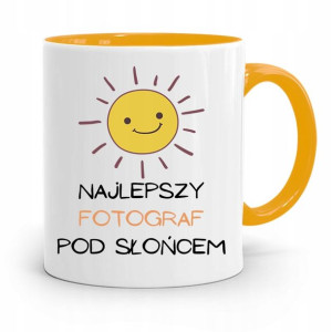 Kubek Żółty Fotografa Najlepszy Pod Słońcem