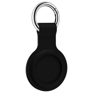 Etui silikonowe Alogy brelok z karabińczykiem do Apple AirTag Czarny