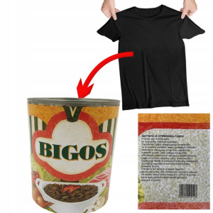 Puszka Bigos Pakowanie Koszulki W Zabawną Puszkę