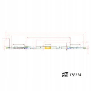 Febi Linka Ham. Ręczn. Tył L/p 178234