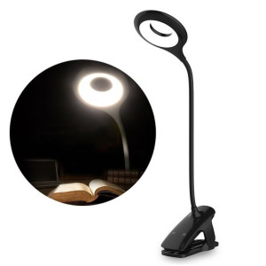Lampka LED bezprzewodowa klips + kabel micro USB czarny