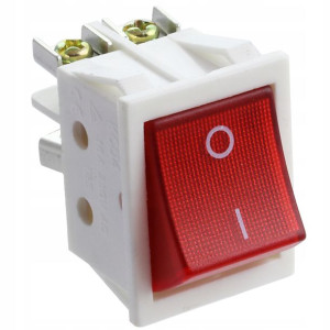 Włącznik Kcd Podświetlany Czerwony 16a/250v