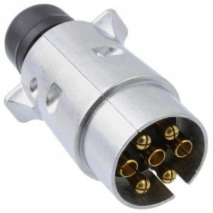 Wtyczka 7pin Wtyk 12v Przyczepa Aluminium Metalowa