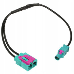 Adapter Antenowy 2x Fakra Żeńska - 1x Fakra Męska
