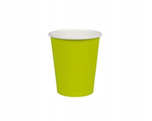 Kubki papierowe jednorazowe do kawy 250ml kiwi 50s