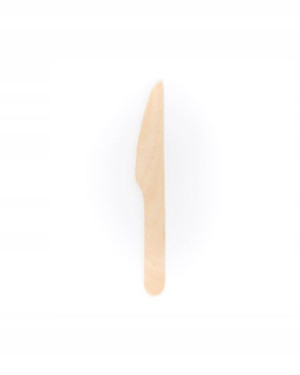 Noże drewniane ekologiczne sztućce nóż 16cm 100szt