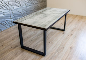 Stolik kawowy loft nowoczesny, stół do salonu 120x60x52