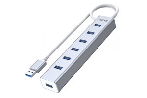 Hub Unitek Y-3090 7xusb 3.0 Z Zasilaczem