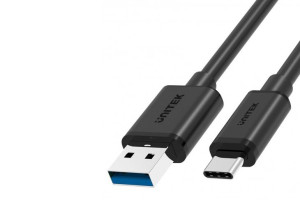 KABEL UNITEK USB 3.1 AM-USB-C 1M do ład. i synch.+  Y-C474BK+