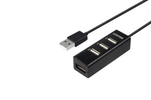 Hub Unitek Y-2140 4-portowy Usb 2.0 Mini - Czarny