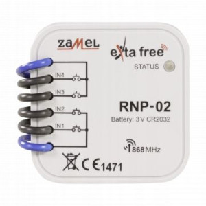 NADAJNIK RADIOWY bateryjny 4-KAN. RNP-02 ZAMEL