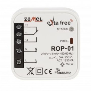 Radiowy odb. dopuszkowy 1-kan. ROP-01 Exta Free