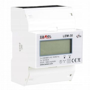 Licznik podlicznik ENERGII 3-FAZOWY LEM-30 ZAMEL