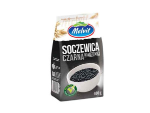 Soczewica Czarna Beluga 400g Melvit