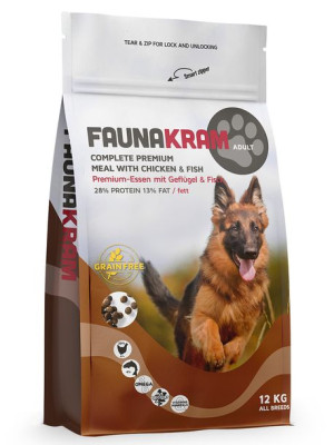 Faunakram  Adult Grain Free Chicken and fish 12 kg