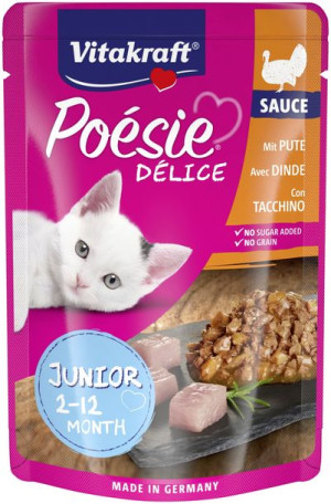 VITAKRAFT Kot Poesie Saszetka Junior Indyk 85g