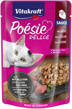 VITAKRAFT Kot Poesie Saszetka Serca w Sosie 85g