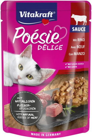 VITAKRAFT Kot Poesie Saszetka Wołowina w Sosie 85g