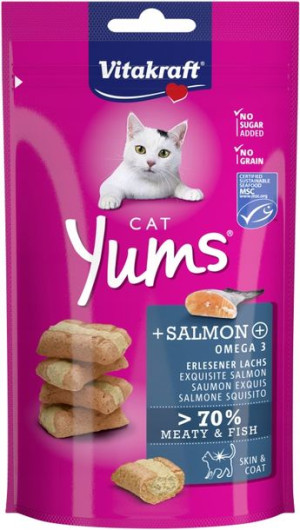 VITAKRAFT Yums przysmak dla kota z łososiem 40g