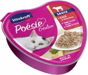 VITAKRAFT Kot Poesie Sos cielęcina ser 85g