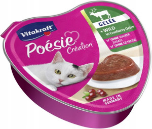 VITAKRAFT Poesie Galaretka dziczyzna żurawina 85g