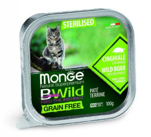 MONGE BWILD Sterilised pasztet z dzikiem 100g