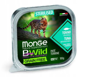 MONGE BWILD Sterilised pasztet z tuńczykiem 100g
