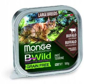 MONGE BWILD pasztet z bawołem dla kota 100g