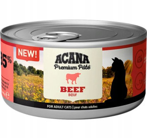 ACANA Premium Pate Wołowina karma dla kota 85g