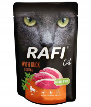 RAFI karma dla kota z kaczką 100g saszetka