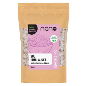 Nanovital Sól himalajska naturalna gruboziarnista różowa 1kg