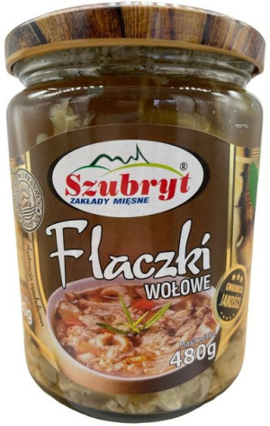 Flaczki wołowe Flaki w Słoiku Szubryt 480g ZUPA