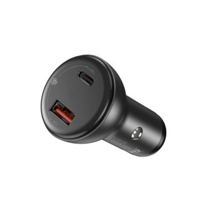 Baseus Digital Display Ładowarka Samochodowa 5a 45w+kabel Type-c