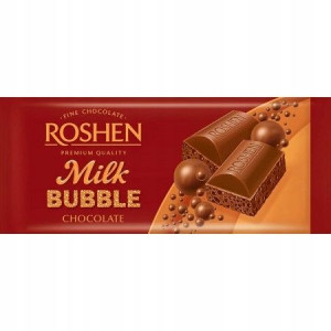 Roshen Czekolada Bąbelkowa Mleczna 80g