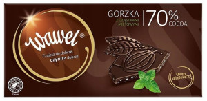 Wawel Czekolada Gorzka z Cząstkami Miętowymi 100g