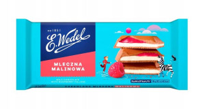 Wedel Czekolada Mleczna Malinowa 100g