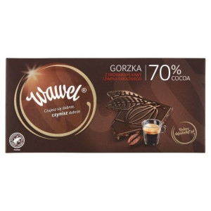 Wawel Czeko.Gorzka 70% z Drob. Kawy i Ziarna Kakao