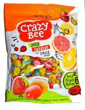 Roshen Cukierki Crazy Bee Owocowe 1kg 1000g