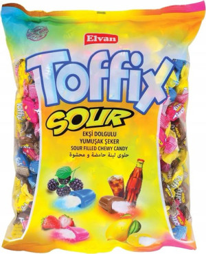 Cukierki Toffix Sour Elvan 1000 g